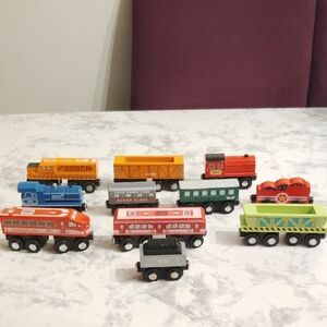 Colorful Toy Train Set